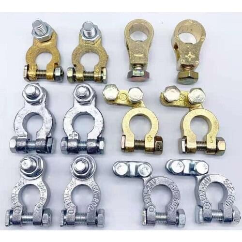 2Pcs Car Battery Terminal Wire Cable Clamp Top Quick Post Terminal Electric Connector Clamps Auto Accessorie