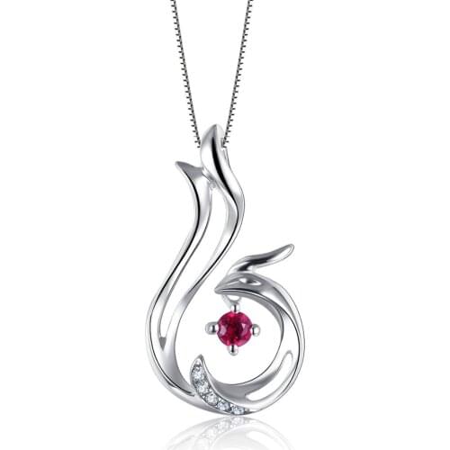 ZOCAI Women 18K Gold Necklace 0.04 CT Certified Round Cut Diamond Choker Engagement Ring 18K White Gold (Au750) D04542