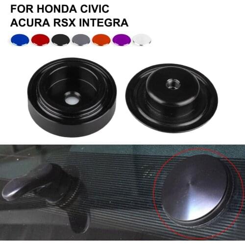 1 Set Aluminum Car Rear Wiper Delete Kit Plug Cap Rear Windshield Wiper Plug Waterproof Block Off Plug For Acura Honda Civic CRX