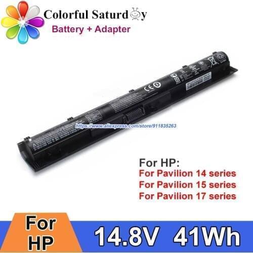 14.8V 41Wh KI04 Laptop Battery 800049-001 HSTNN-DB6T For HP Pavilion Gaming NB 15 15-ak000 15-ab038TU 15-ab101AX 15-ab269sa