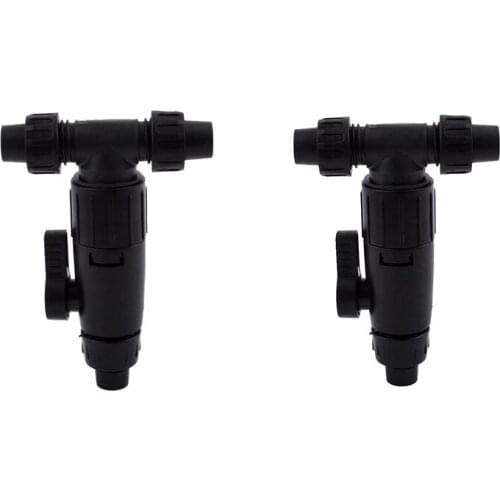 Hose Quick Connect Tee Valve Aquarium of Water Pipe Fish Tank Quick Release Tee Valve Garden Irrigation Fittings