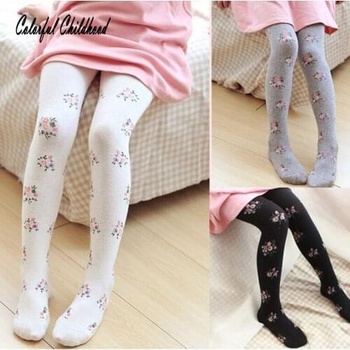 Lovely dozy baby Clothing Toddler Infant Kids Girls Tights Cotton Warm Pantyhose kids floral print clothing autumn winter