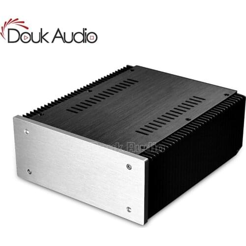Douk Audio DIY Aluminum Enclosure DAC Case Cabinet Amplifier Chassis New (W211*H90*D257mm)
