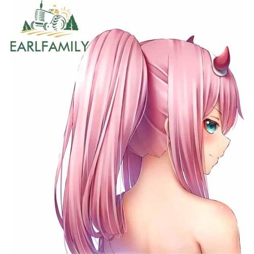 EARLFAMILY 13cm x 11.1cm for Anime Sexy Girl Waterproof Decal Fashion Fine Occlusion Scratch Vinyl Car Wrap Window Car Stickers