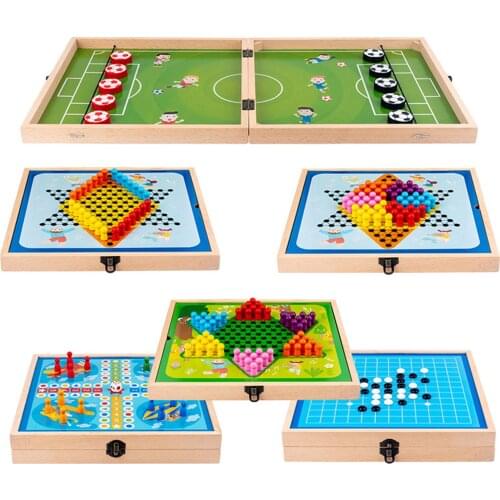 Foosball Winner Games Table Hockey Game Catapult Chess Multi-function Parent-child Interactive Fast Sling Puck Board Game Toys