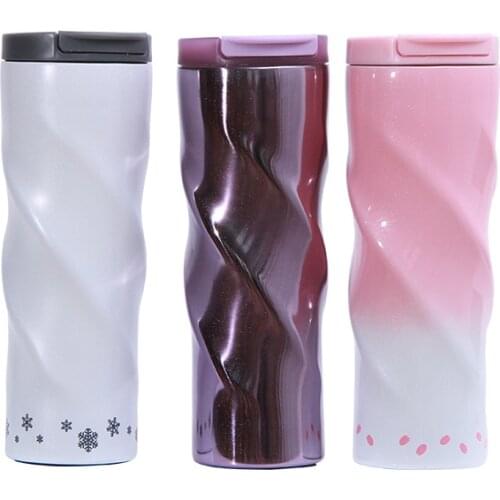 500ML Double Stainless Steel Coffee Mug with Lid Drink Travel Cup Car Vacuum Flask Cup Tumbler TeaCup ThermosesGarrafa Termica