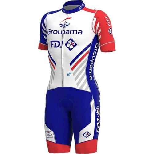 Skinsuit 2020 GROUPAMA FDJ Team 3 Colors Bodysuit Summer Cycling Jersey Bike Bicycle Clothing MTB Maillot Ropa Ciclismo