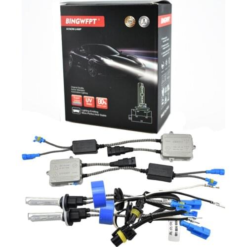 BINGWFPT H1 H3 H7 H11 880 881 9005 9006 9012 55W HID Xenon Kit AC Ballast Bulb 4300k 5000K 6000K Car Light Headlight Headlamp