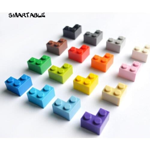 Smartable Brick 2X2 Corner high base Building Blocks parts DIY LOGO creative Toys Compatible Major Brands 2357 Toys 83pcs/lot