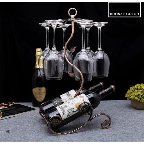 Creative metal red wine shelf red wine shelf exhibition hall bar Hotel display creative display wine bottle shelf home European