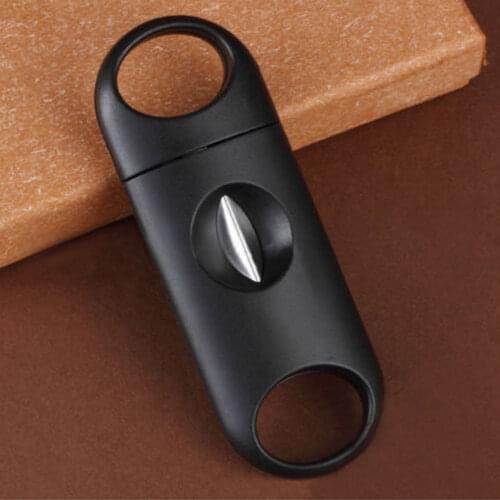 Hot Stainless Steel Blade Tobacco Cigarette Cigar V-Cut Cutting Cutter Ring Gauge Devices VJ-Drop