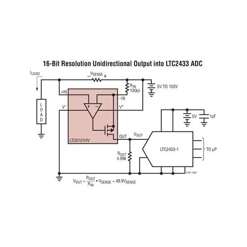 LTC6101HVACS5 LTC6101HVAIS5 LTC6101HVAHS5 LTC6101 LTBSZ - High Voltage, High-Side Current Sense Amplifier in SOT-23
