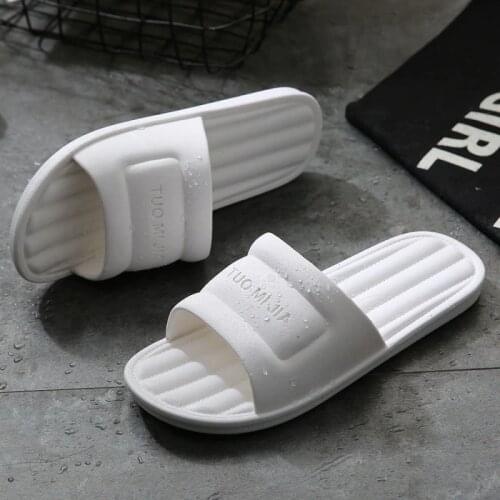 New Summer Fashion Home Women Slippers Indoor Bathroom Unisex Flat Slides Floor Unisex Slippers