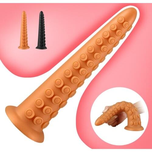 Huge Anal Plug Silicone Octopus Tail Anal Sex Toys Big Sucker Butt Plug Dildo Vaginal Anus Dilator Bdsm Adult Games Buttplug