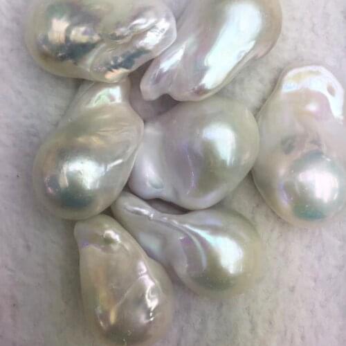 Wholesale 15-16mm 3A High Quality white /pink/pueplr Large Natural Freshwater Baroque Loose Pearl for making necklace