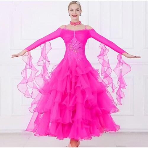 10 colors sequins ballroom dance dresses standard ballroom dancing clothes Competition standard dance dress waltz foxtrot dress