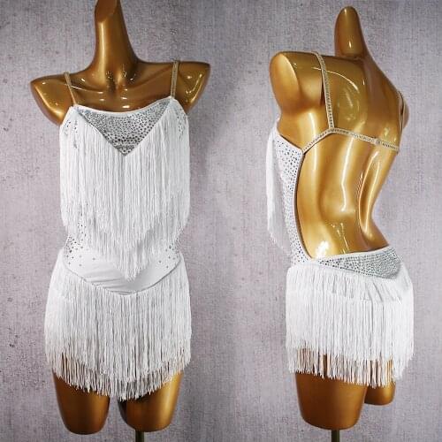 Latin Dance Dresses For Women Lace Club Party Dancer Singer Entertainer Fringe Tassel Pink Dress BL02