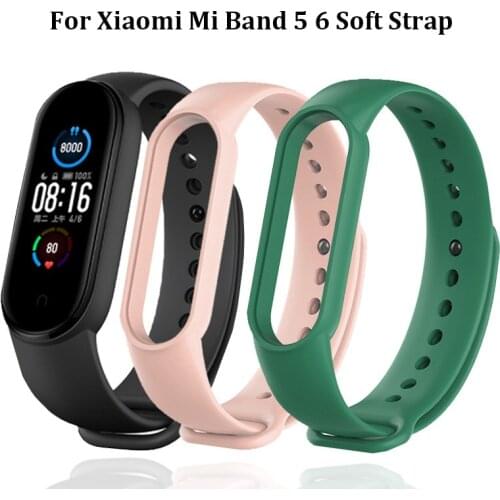 Mi 5 Watchband Wristband Strap For Xiaomi Mi Band 5 Replacement Soft Silicone Sport Accessories Watchbands Bracelet Mi5 Straps
