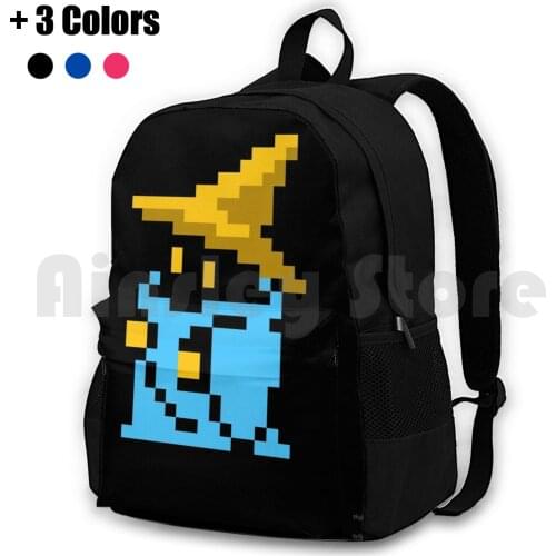 Black Mage Final Fantasy Outdoor Hiking Backpack Waterproof Camping Travel Final Fantasy Video Game Ps2 Playstation Iii 7 Vii