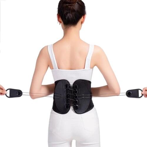 Best Quality Pulley System Waist Support Belt Back Brace Lumbar Treatment of Disc Herniation Muscle Strain Orthopedic Protection