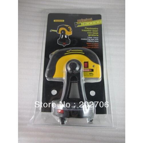 Point Cross line Laser Level Measuring Tape with Tripod Rotatory Base 5m, Factory-outlet