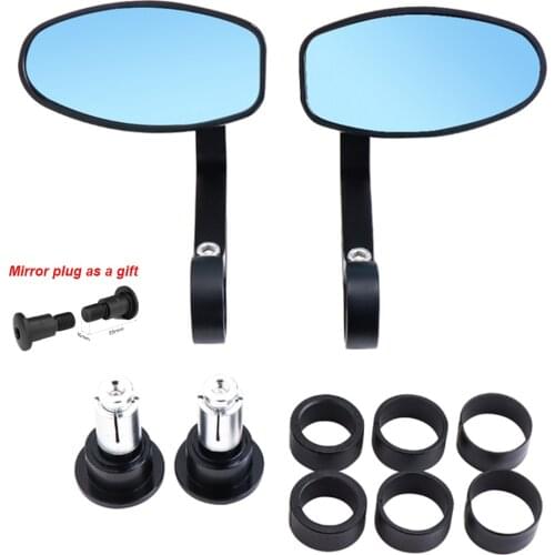 7/8 22mm Universal Motorcycle Bar End Mirrors For R1200GS Rearview Mirror Motorcycle Side Mirrors For MT09 MT07 F800GS CBR650R