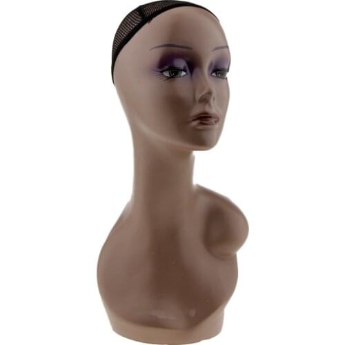 Wig Display Female Mannequin Head 21 Inch Wig,Hat,Sun glasses, Jewelry Display