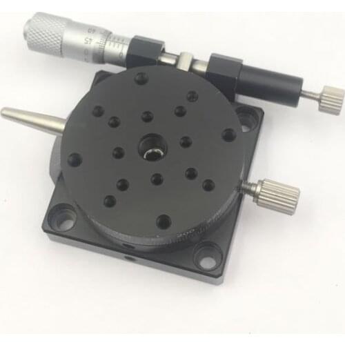 R Axis diameter 90mm Rotatable Knob Micrometer Sliding stage Guide Rail Type Platform Manual Displacement Sliding Table RSP90-L