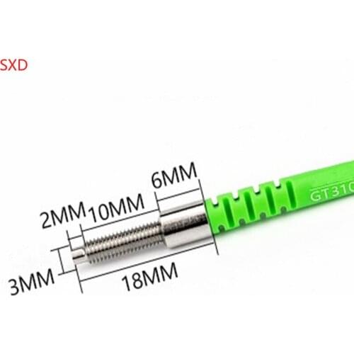 2pcs High quality GT310 M3 M4 M6 fiber optic sensor fiber amplifier line-to-beam probe switch FT310