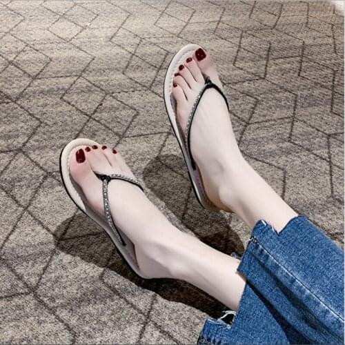 2021 Shoes Women Sandals Fashion Flip Flops Summer Style Flats Solid Slippers Sandal Flat summer slipper