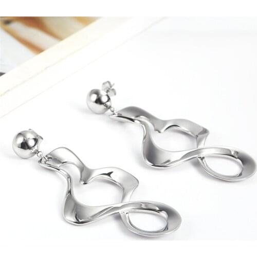 XUANHUA Drop Earrings For Women Stainless Steel Jewelry Accessories Woman Vogue 2019 Bohemian Mass Effect