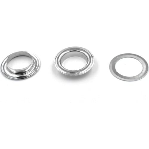 100 pieces/lot) An inner diameter of 14mm eyelets. Gas buttons. Metal pores. Hollow rivets. Shoebox pores. Wearing rope hole