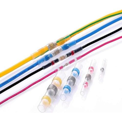 30/10PCS Waterproof Solder Seal Sleeve Splice Terminals Heat Shrink Electrical Wire Butt Connectors Kit Assortment 10-26AWG