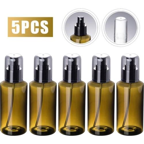 5Pcs 100ml Travel Spray Bottle Disinfection Plastic Makeup Empty Pump Bottles Small Spray Bottle Toxic Free And Safe