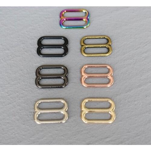50 Pcs 20mm Metal Adjust Buckle Tri Glide Slide Buckle Use For DIY Backpack Strap Buckles Leather Belt Craft of Ring Accessories