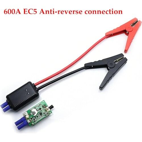 600A EC5 Connector Jumper Cable Alligator Clamps LED Car Emergency Booster Clip For Most Car Jump Portable Starters