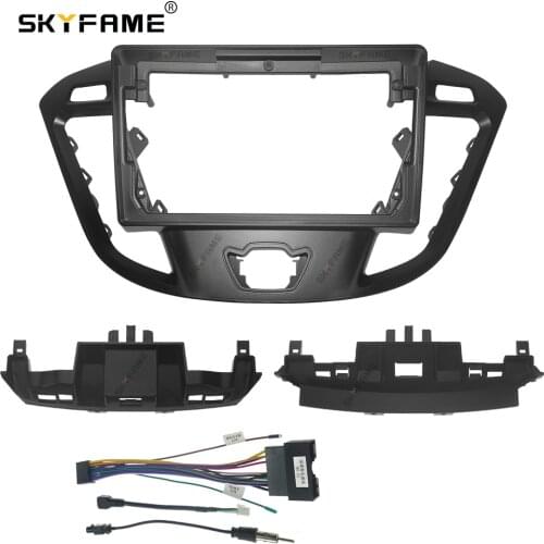 SKYFAME Car Frame Cable For Ford ESCORT 2014-2018 Big Screen Audio Dash Panel Frame
