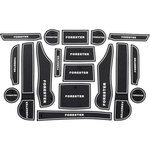 Car Anti Slip Mats for Subaru Forester 2019 2020 Carstyling Cup Mat Door Anti-slip Mat Interior Modification Sticker Accessories