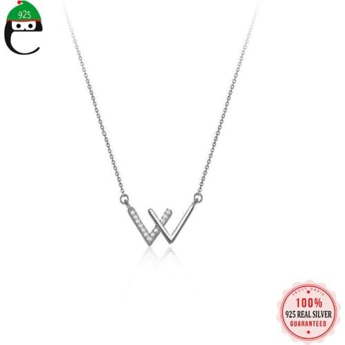 PrinSis Real 925 Sterling Silver Fashion Sweet Dazzling CZ Pendent Necklace For Women Wedding Fine Jewelry Wholesale DD1102