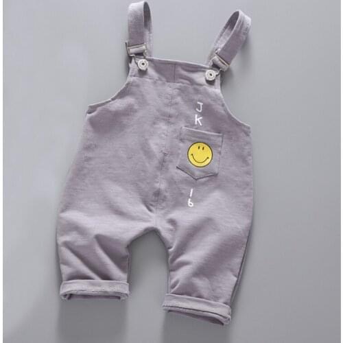 Children wit baby pants 2017 summer new cotton Korean smile short pants 1-4 year baby boy girls pants Casual Childrens Trousers
