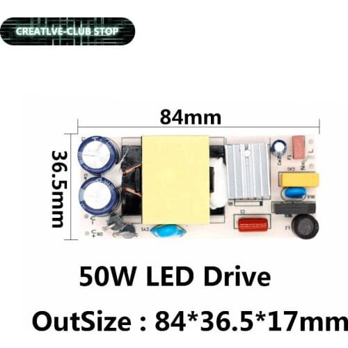LED Driver 20W 30W 50W High Power Factor Power Supply Constant Current Automatic Voltage Control Lighting Transformers