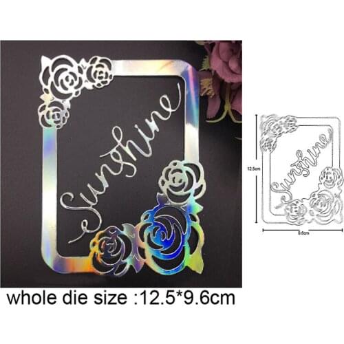 Metal cutting dies cut die mold flower background frame decoration Scrapbook paper craft knife mould blade punch stencils dies