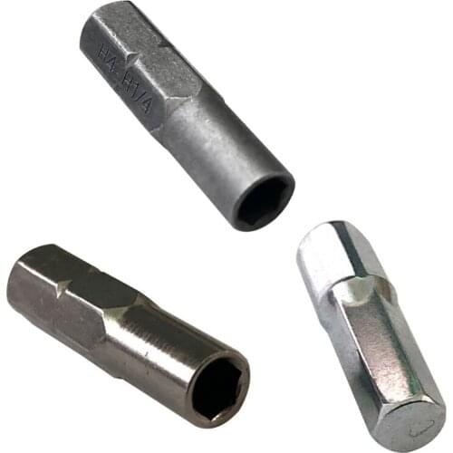 L93D 3 Types Screw Driver Bit Adapter High Hardness 6.35mm 1/4" Insert Bit to 4mm Bit Manual/Electric Tool Steel Bits Set