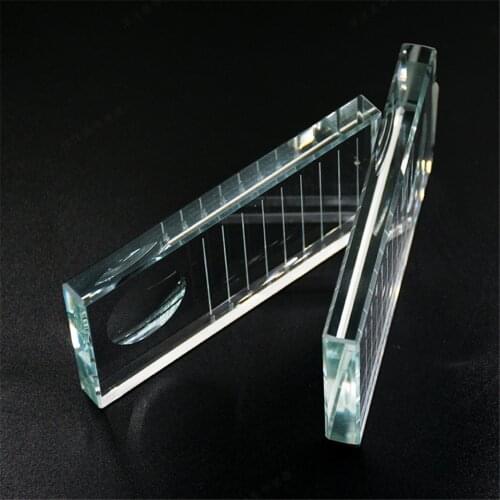 False Eyelashes Straight & Curved Board Lashes Strip Glass Holder Faux Lashes Extensions Crystal Glass Adhesive Glue Pallet