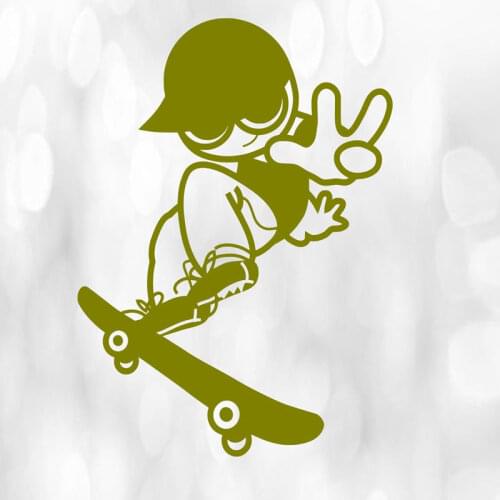 Player Skateboarding Wall Stickers PVC Removable Home Decor Sport Sticker Adhesive Customized Name Kids Wall Decals