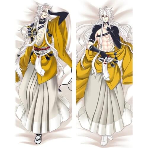 Anime Game Touken Ranbu Online Pillow Covers Mikazuki Munechika Kogitsunemaru Dakimakura 3D Double-sided Bed Hug Body Pillowcase