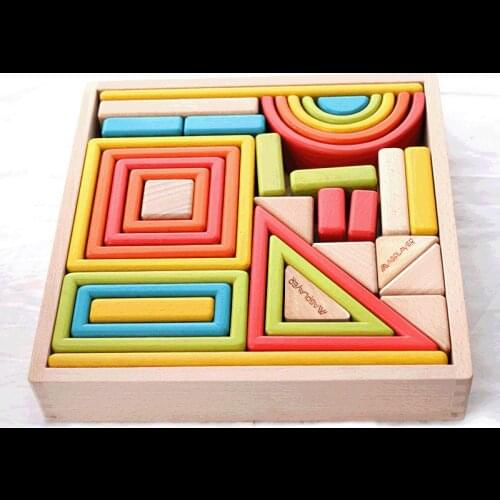 New Diy Wooden Building Blocks Luxury Export Wooden Building Blocks New Childrens Puzzle Building Toys