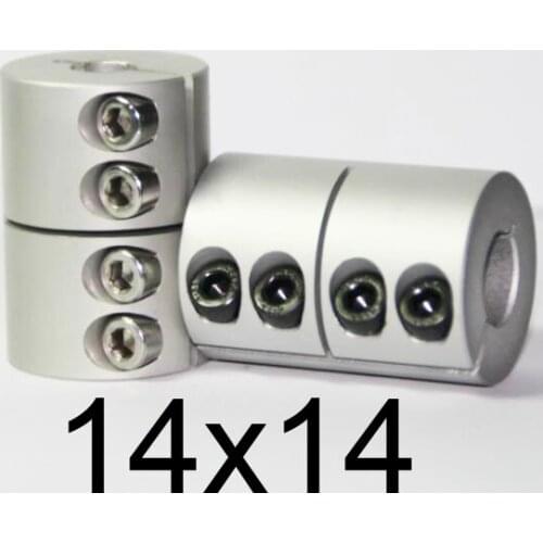 NEW 14x14 Rigid clamping screws Solid Coupling for Engraving machine,14mm to 14mm shaft butt-muff coupler for stepper motor D32