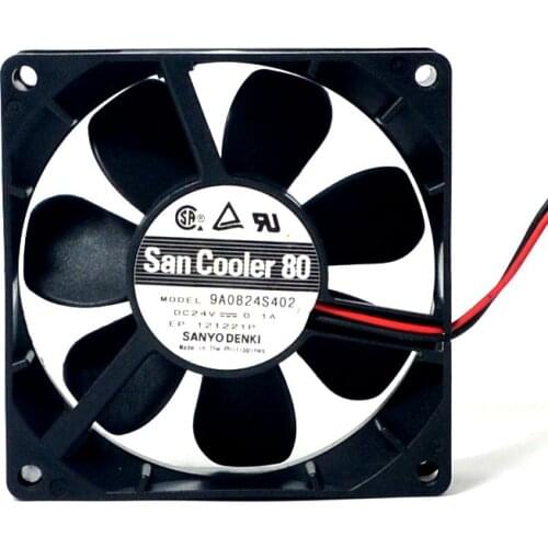 Original 8025 24V 0.1A 9A0824S402 Double Ball Inverter Axial Cooling Fan