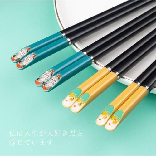 Chinese Style Chopsticks Alloy Chopsticks Restaurant Hot Pot Long Sushi Chopsticks Household Kitchen Utensils